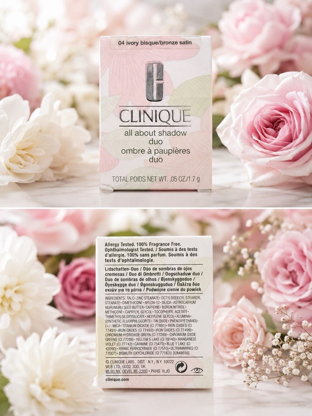 Clinique All About Shadow Duo 04 Ivory Bisque/Bronze Satin